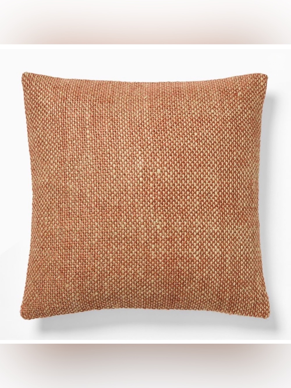NWT West Elm Two Tone Chunky Linen pillow cover